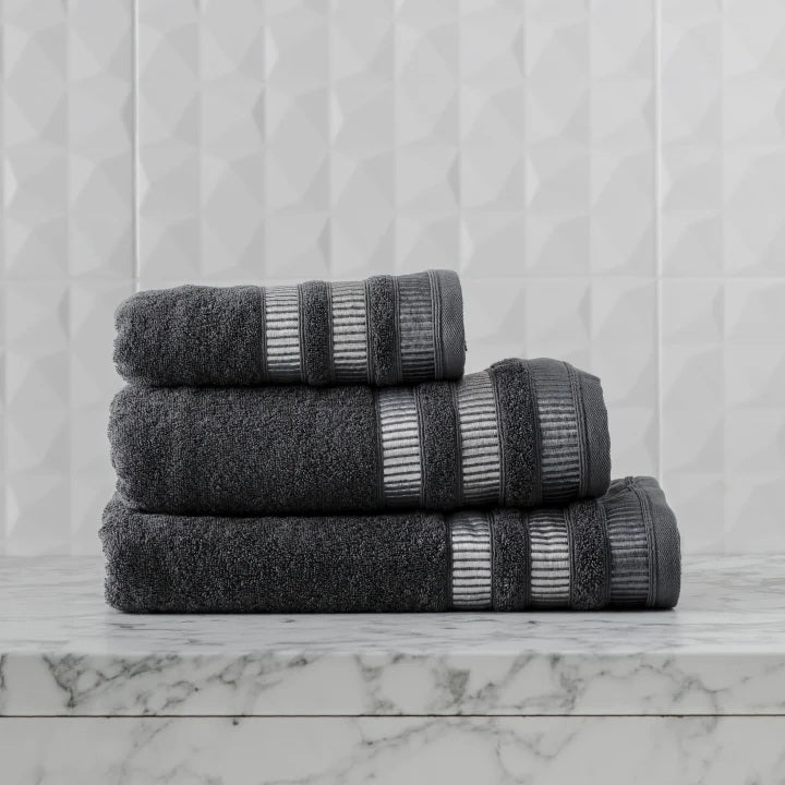 Alicante Handklæði Dökkgrátt