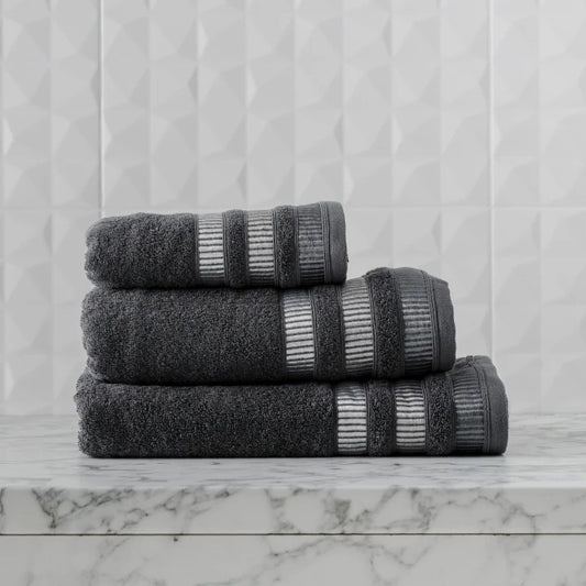 Alicante Handklæði Dökkgrátt