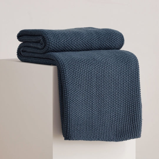 Zaldar Teppi Dökkblátt