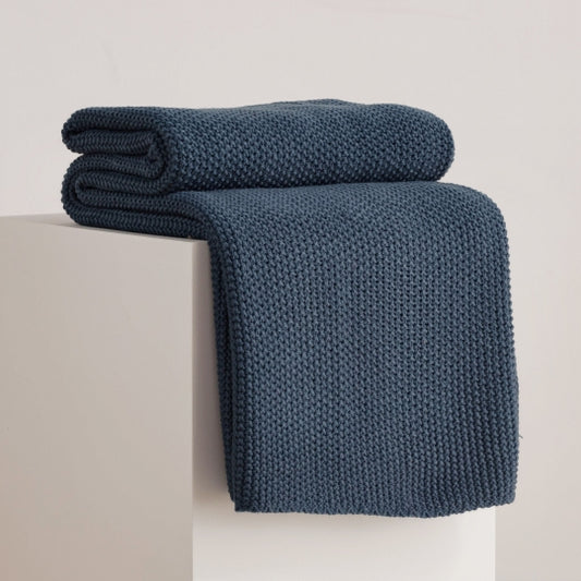 Zaldar Teppi Dökkblátt