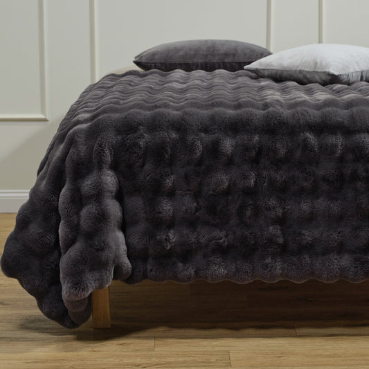 Bares Rúmteppi Dökkgrátt