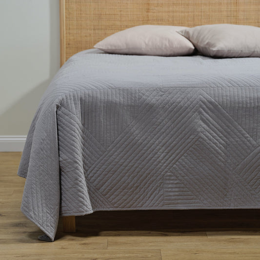 Minicot Rúmteppi Ljósgrátt