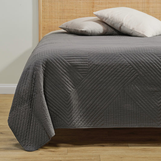 Minicot Rúmteppi Dökkgrátt