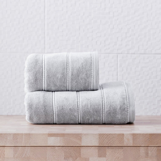 Velly Handklæði Ljósgrátt