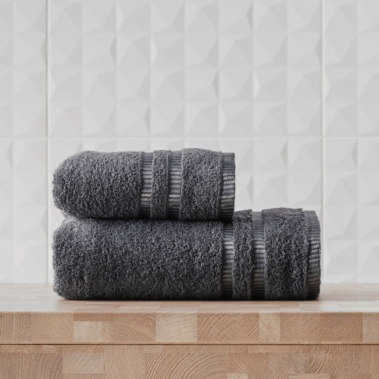 Kante Handklæði Grátt