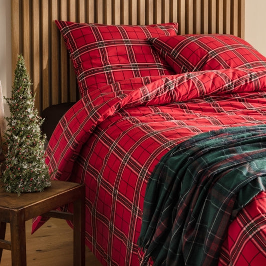 Tartane Flannel Sængurföt